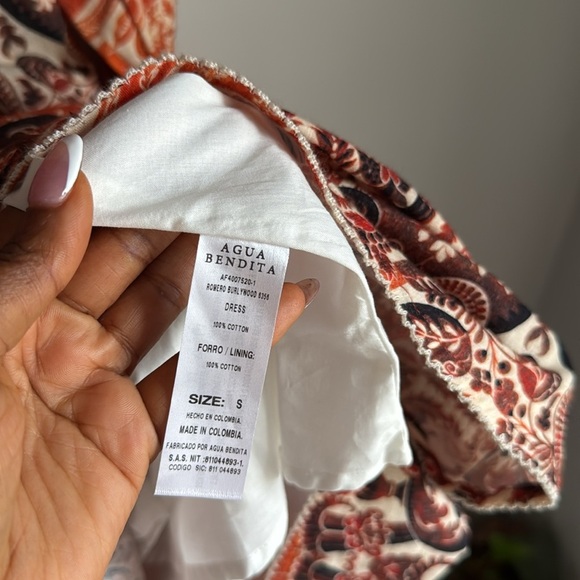 Anthropologie Agua Bendita Elayna Midi Dress Small - Picture 9 of 14